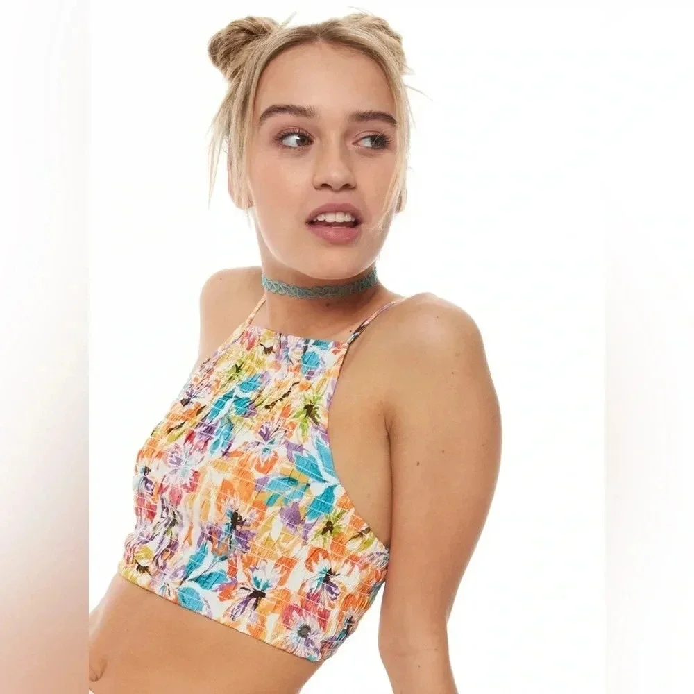 Roxy Live Free Strappy Tank SNOW WHITE PUALANI COMBO M L - Picture 5 of 11
